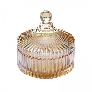 Vintage North America Popular Wax Glass Jar With Lids
