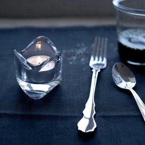 Decorazione per tazza portacandele in vetro da tè di piccole dimensioni da tavolo vintage