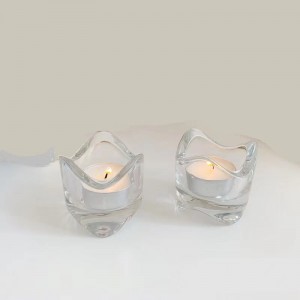 Vintažinio stalo mažo dydžio arbatos stiklinės žvakių stiklainiai žvakidės puodelio dekoravimas