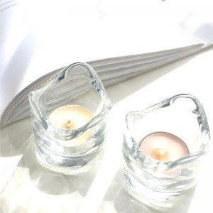 Vintage bord liten størrelse te glass stearinlys krukker lysestaker kopp dekorasjon