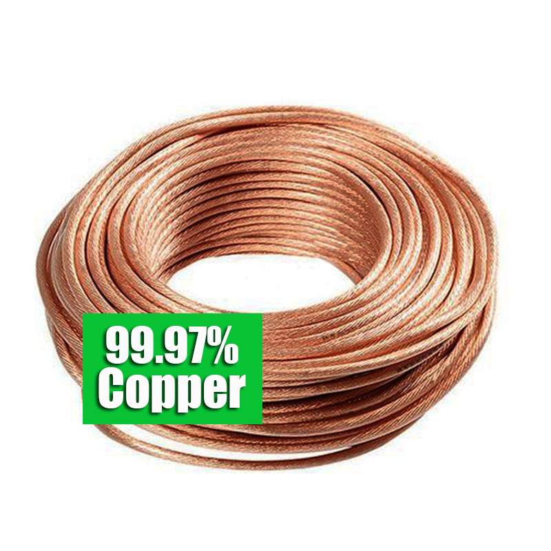 High Tension Electrical 99.97% Pure Copper Stranded Cable Wire for Grounding system