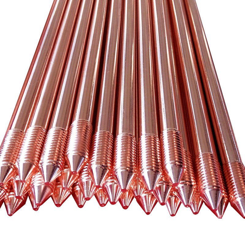 16mm 99.9% Pure Copper Grounding Rods