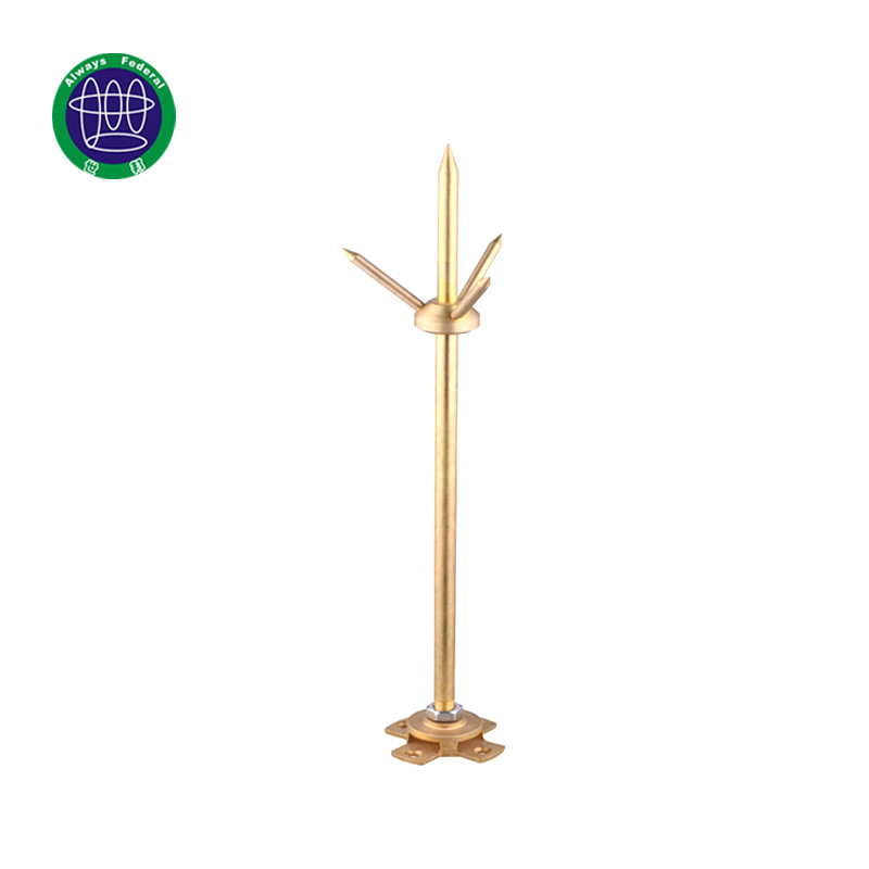 Factory selling Lightning Protection Of Copper Plated Earth Rod - Electrical Brass Copper Lightning Rod – ShiBang