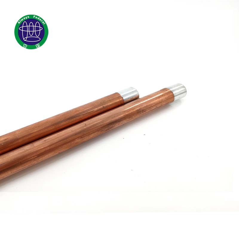 Nonmagnetic Internal Threaded Copper Coated Earth Rod