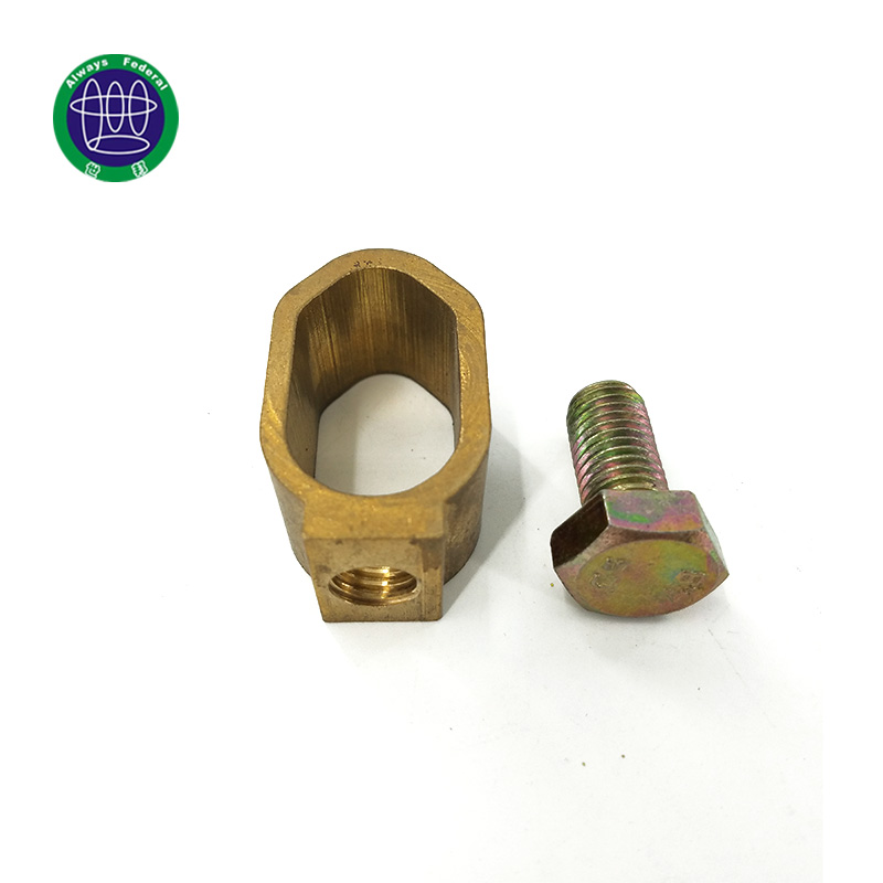 Factory wholesale Lightning Air Terminal - A-type copper clamp for ground rod connection – ShiBang