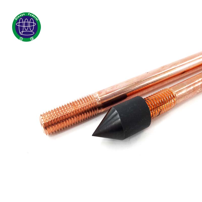 Copper Bonded Steel Earthing Rod (250 mc Plating Thickness)