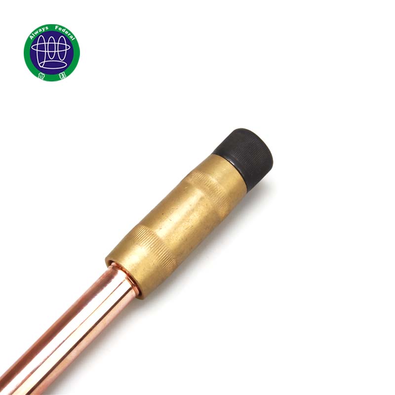 Copper bonded ground rods use lightning protection