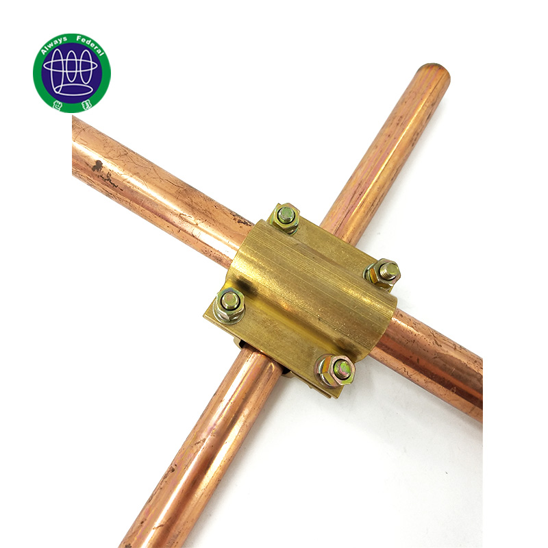 Free sample for Lightning Rod Arrester - Copper Conductor Connecting Electrical Wire Rope Clamps – ShiBang