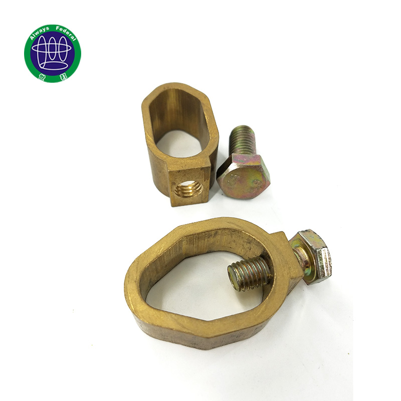 OEM/ODM Supplier Earth Rod Clamp - Power System Connection Brass Earth Rod Clamp – ShiBang