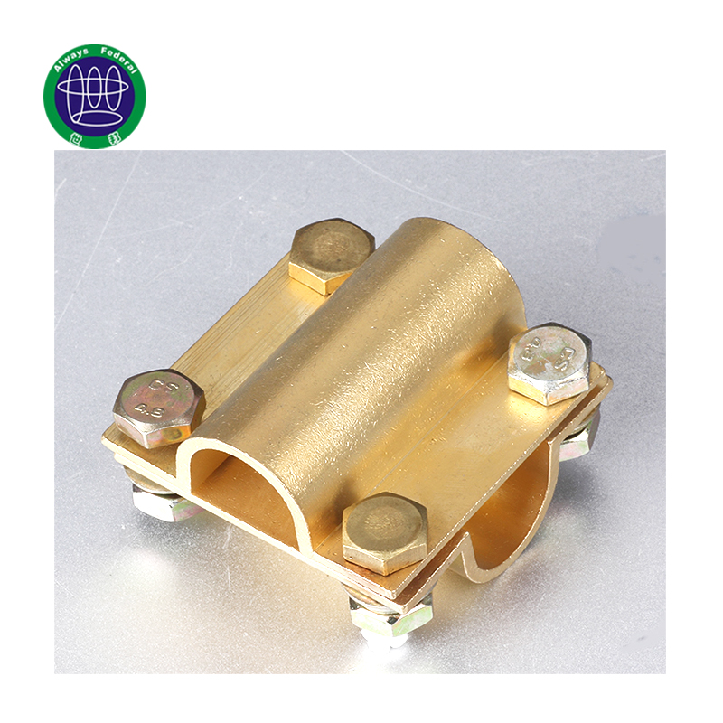 professional factory for Electrical Solid Copper Bar - Conductor Jointing Brass Cross Electrical Wire Clamp – ShiBang