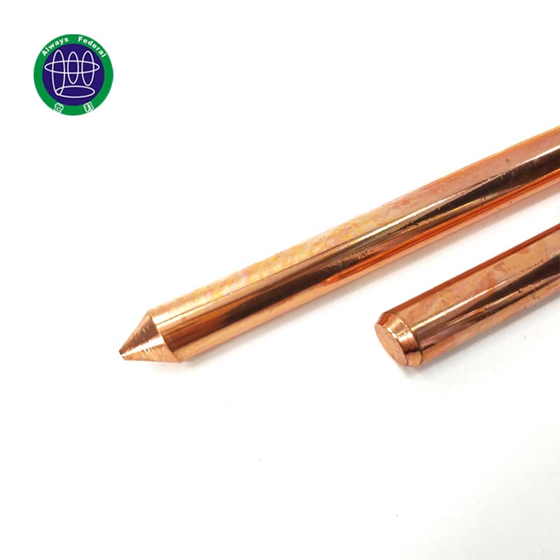 16mm 99.9% Pure Copper Grounding Rods