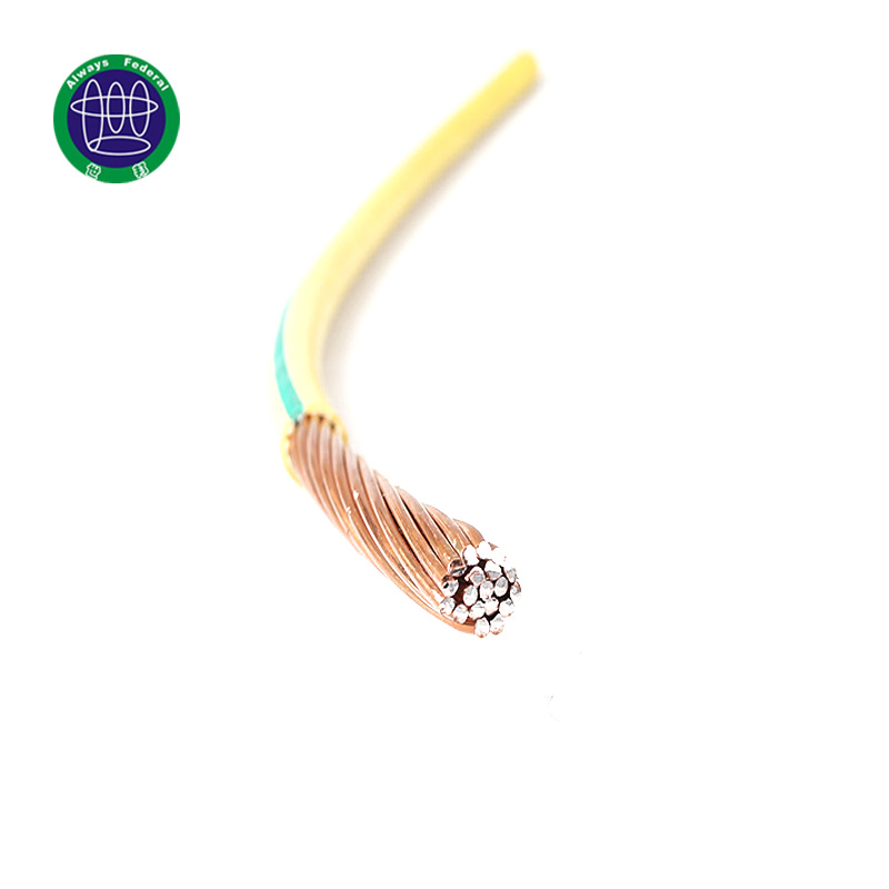 Cablu de cupru de împământare izolat PVC verde și galben de 120 mm