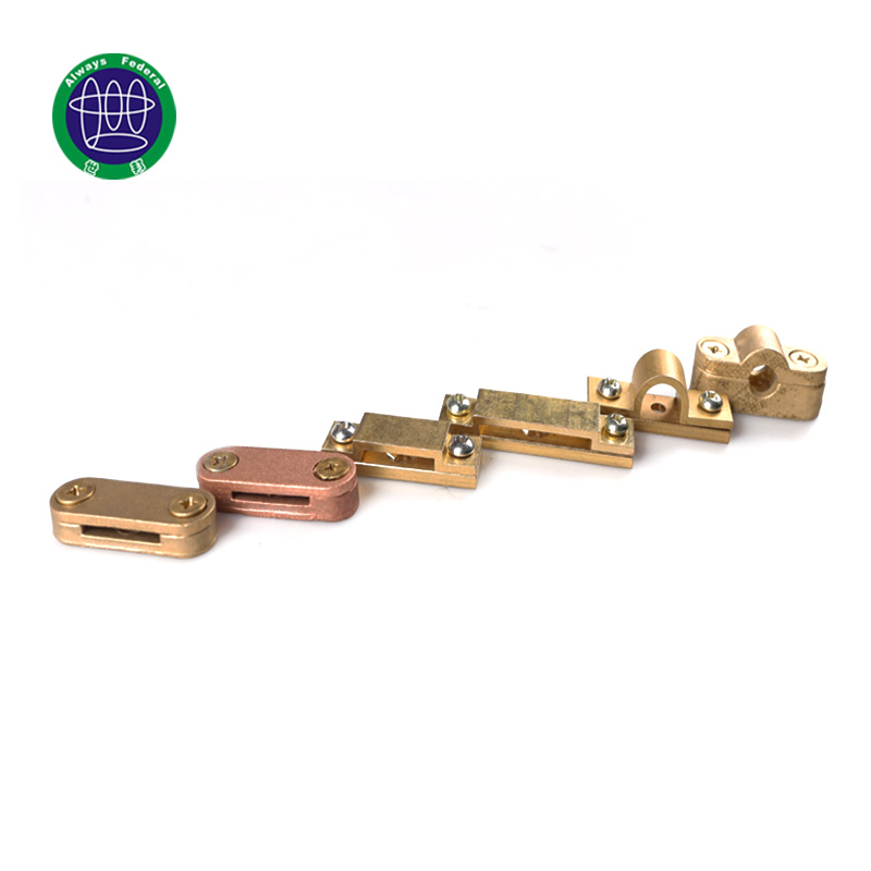 Brass Clamps for earthing tape to tape