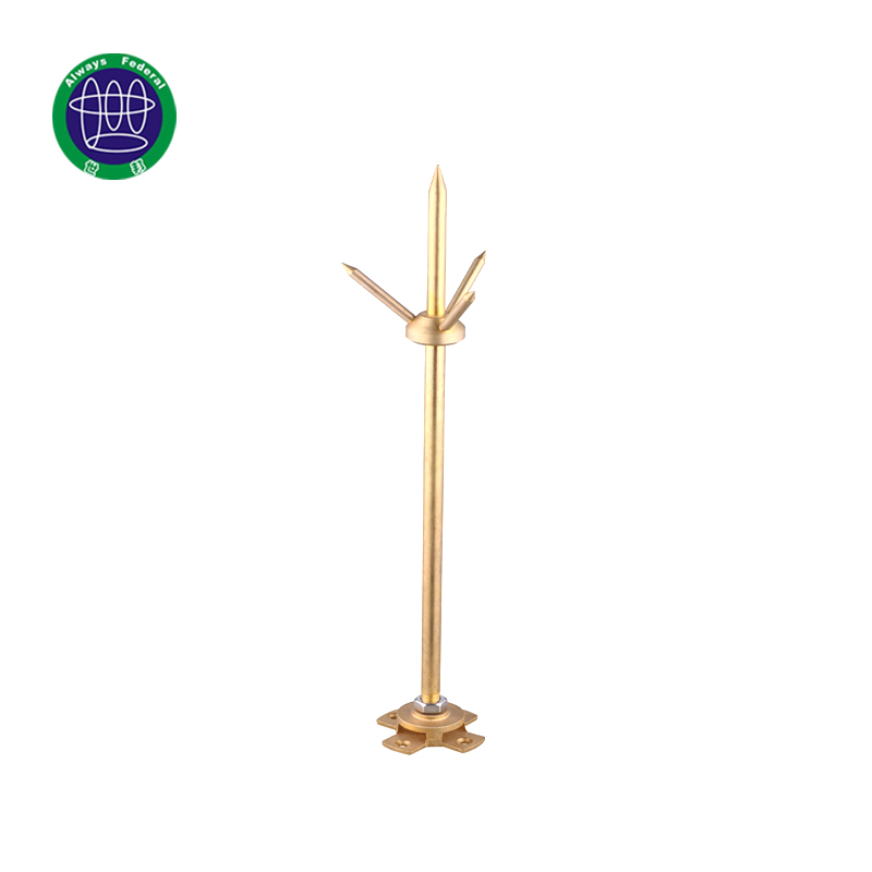 professional factory for Electrical Solid Copper Bar - Brass Lightning Air Terminal , Shibang Brass Lightning Air – ShiBang