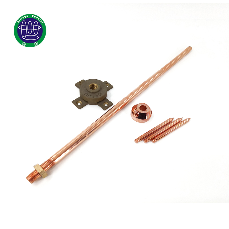 Copper Lightning Rod For Home Lightning Protection System