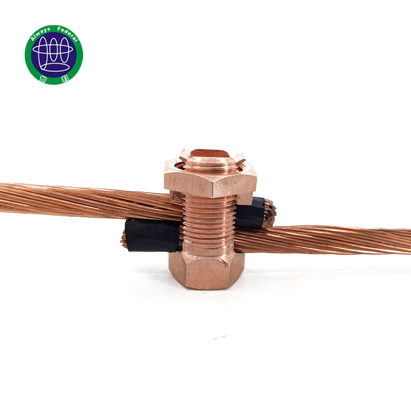 Factory Price For Solid Copper Earth Rod - Brass or copper coated brass Grounding Connection Split Bolt – ShiBang