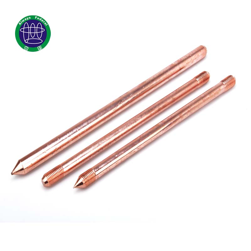 Solid Copper Earth Rod of Lightning System