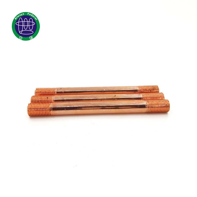 Solid Copper Coated Steel Ground Rods for Protecting Grounding