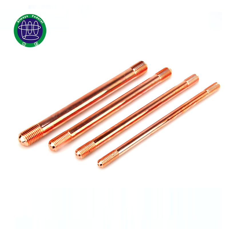 Lightning Protection Copper Bonded Threaded Rod For Building