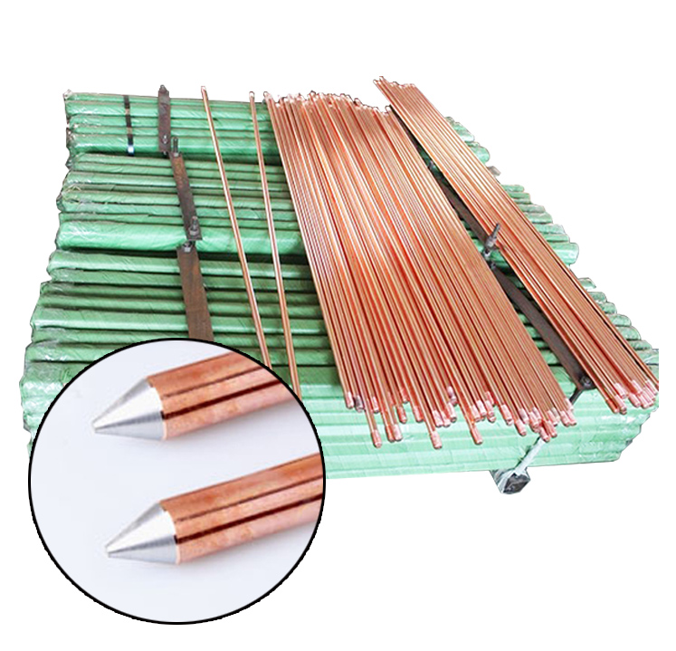 Low Price Electrical grounding system Copper clad Steel Earth Ground Rod Electrode Barre de terre