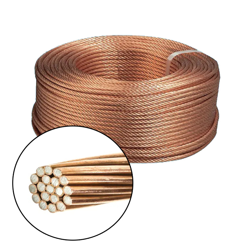 Electric Wire Cable Copper/CCA 0.5mm–400mm Electric Copper Clad Steel Stranded Wire