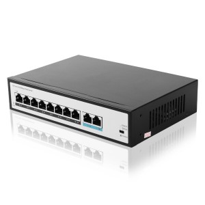 China Factory Industrial 4/8/16/24/48 Port Switch Poe Switch Unmanaged/Managed DIN Rail 6kv Ethernet Switch