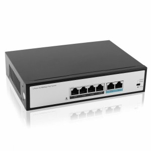 Telecom 10/100/1000m Poe Switch Ai-Poe Network 6 Port Ethernet Switch for CCTV