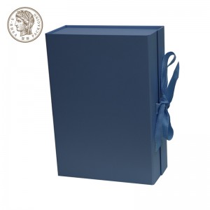 Sulenktas lankstinukas Spausdinimas Kartoninė dėžutė Popierinė medžiaga Elegantiškas dizainas su kaspinu