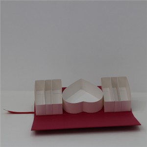 Cajas de regalo de cartón rosa creativas con flores rosas de lujo de forma personalizada al por mayor
