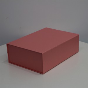 Aangepaste logo roze luxe kartonnen verzending Mailer kleding ondergoed stijve geschenkverpakking