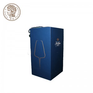 Reliefne/točkovne UV kvadratne škatle za pakiranje vina, natisnjene magnetne škatle za pakiranje vina po meri
