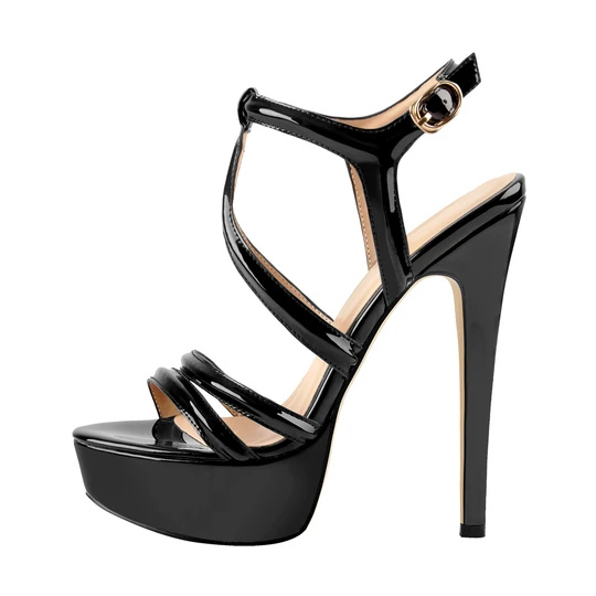 Reliable Supplier Top Women\\\\\\\’s Casual Shoes -
 Platform Stilettos Open Toe Ankle Strap Crisscross Sandals – Xinzi Rain