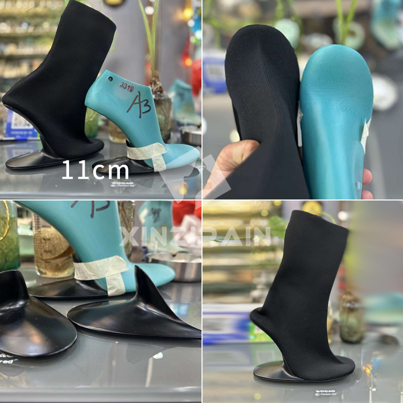Balenciaga Style Heel Mold For Sock Boots Elevate Footwear Designs 110mm Last Height