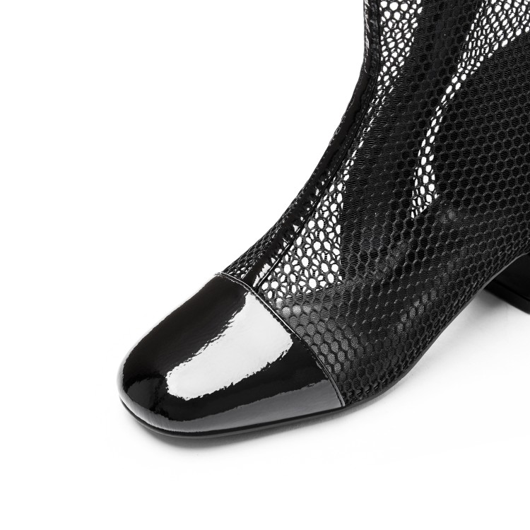 Seksi ženske čizme sa crnom mrežicom za ljeto jesen i proljeće