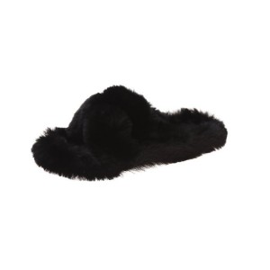PriceList for Ladies Slippers 2020 -
 7 color flat cross straps leisure outdoor home fluffy faux fur slippers for women – Xinzi Rain
