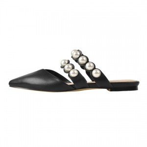 Big Discount Size 13 Women\\\\\\\’s Flats -
 Black Pearl Mule shoes – Xinzi Rain