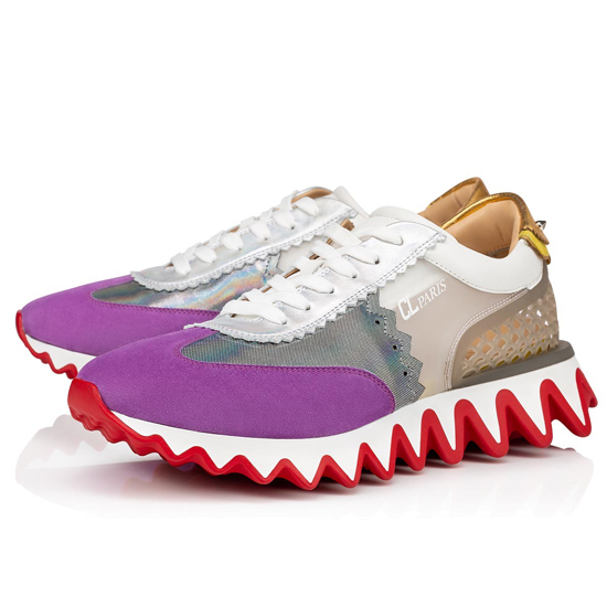 Louboutin Purple Sneakers CHRISTIAN LOUBOUTIN roude Sole Sneaker