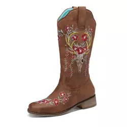 XINZI RAIN Custom Brodery Cowboystøvler