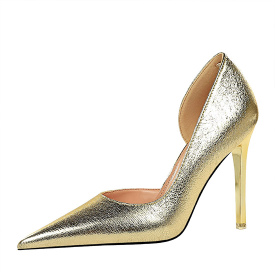 2022 sıcak satış moda konfor noktası yedekte kadın altın gümüş ve siyah yüksek topuklu ayakkabılar