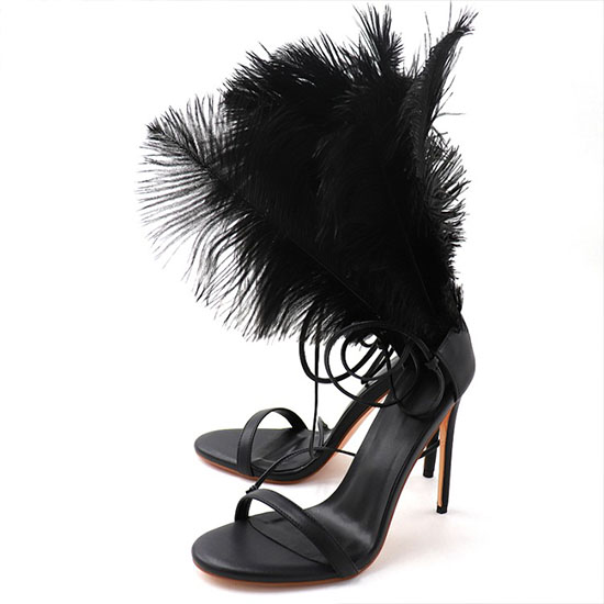 Low MOQ for Best Running Sneakers -
 Custom made feather party sandals big size big feet sandals custom – Xinzi Rain