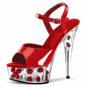 OEM/ODM Factory Sneakers Women -
 Wholesale and custom Women pole dance shoes with clear rose platform – Xinzi Rain
