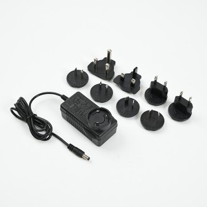 Interchangeable wall plug 40W AC battery chargers