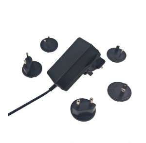 Interchangeable wall plug 40W AC battery chargers