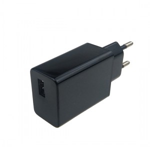5V շարժական USB լիցքավորիչի ադապտեր Europe Wall plug CE GS