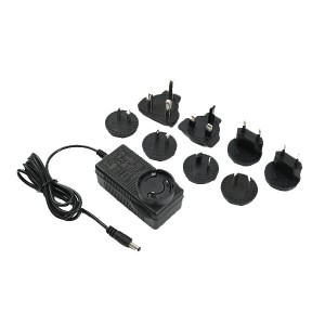 AC DC adapter 36W 12V 3A interchangeable plug power supply