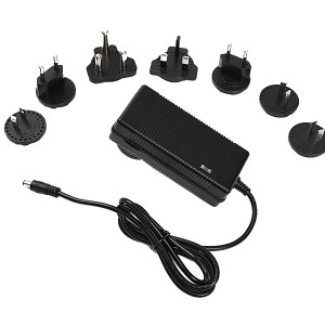 Medical adapter 12V 4A 5A interchangeable plug switching power supply IEC EN 60601