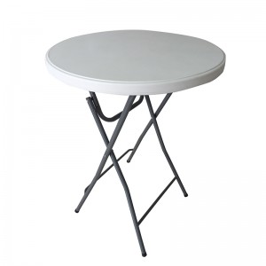 Plastic white high -round bar outdoor openings folding round table