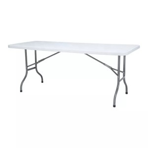 Bottom price Rectangular Banquet Table - 6ft Rectangular Outdoor HDPE White Party Picnic Folding Table – Xinjiamei