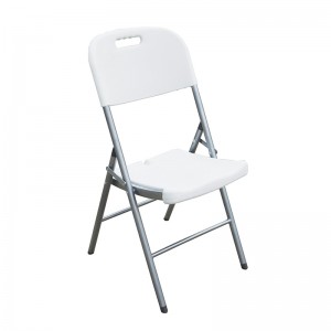 Outdoor Picnic Camping Leisure White HDPE Portable Folding Chair