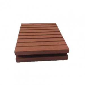beureum saulas coklat 136 * 25MM Wpc outdoor Decking komposit Decking Kayu Dek